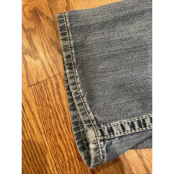 BKE Denim Men's Jake Jeans Blue Faded Distressed Whiskers Size 30R (30x30) - Picture 9 of 10